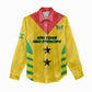 Sao Tome and Principe Football Custom Women Casual Shirt Sporty Style - Yellow Color LT15