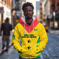 Sao Tome and Principe Football Custom Zip Hoodie Sporty Style - Yellow Color