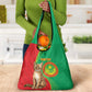 Personalized Mauritania Grocery Bag Felis Lybica - Islamic Mix African Pattern