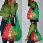 Personalized Mauritania Grocery Bag Felis Lybica - Islamic Mix African Pattern