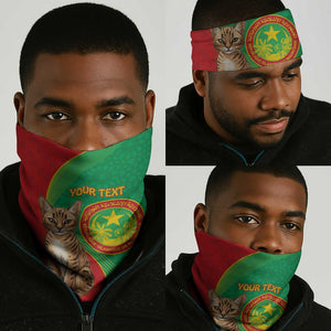 Personalized Mauritania Neck Gaiter Felis Lybica - Islamic Mix African Pattern LT15