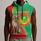 Personalized Mauritania Sleeveless Hoodie Felis Lybica - Islamic Mix African Pattern - African Pride