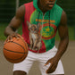 Personalized Mauritania Sleeveless Zip Hoodie Felis Lybica - Islamic Mix African Pattern - African Pride