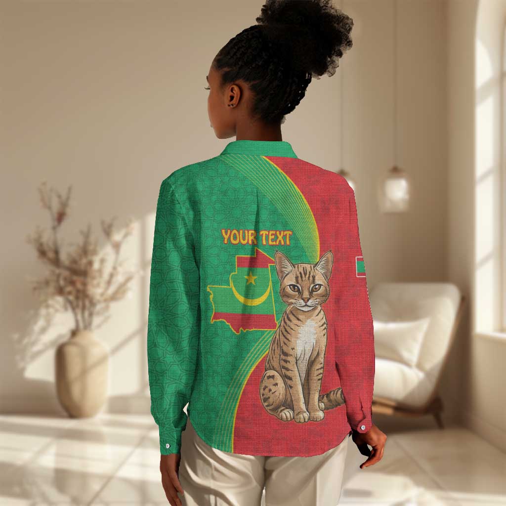 Personalized Mauritania Women Casual Shirt Felis Lybica - Islamic Mix African Pattern LT15