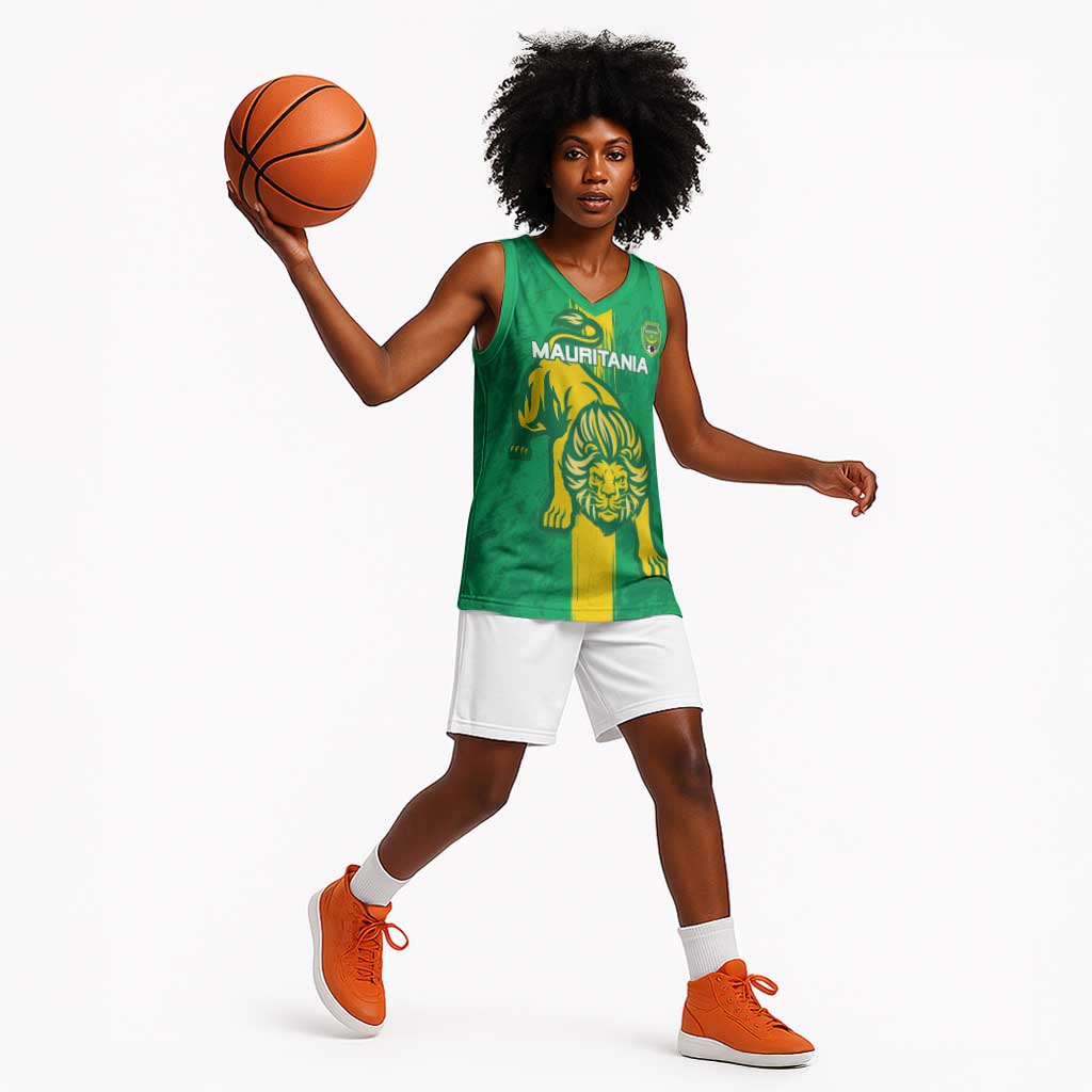 Custom Mauritania Football Basketball Jersey Go Lions of Chinguetti - African Pride