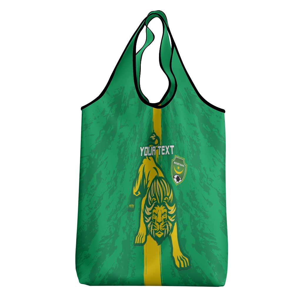 Custom Mauritania Football Grocery Bag Go Lions of Chinguetti