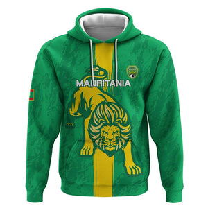 Custom Mauritania Football Hoodie Go Lions of Chinguetti
