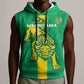 Custom Mauritania Football Sleeveless Hoodie Go Lions of Chinguetti - African Pride