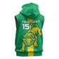 Custom Mauritania Football Sleeveless Zip Hoodie Go Lions of Chinguetti - African Pride