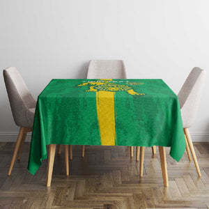 Custom Mauritania Football Tablecloth Go Lions of Chinguetti