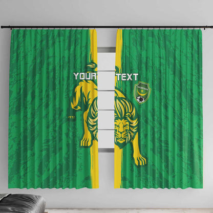 Custom Mauritania Football Window Curtain Go Lions of Chinguetti
