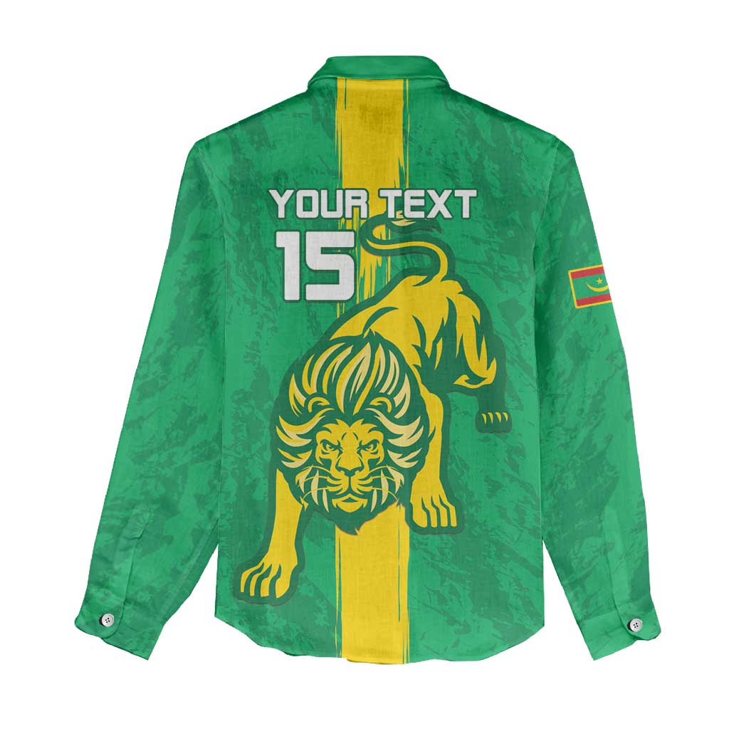 Custom Mauritania Football Women Casual Shirt Go Lions of Chinguetti LT15