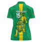 Custom Mauritania Football Women Polo Shirt Go Lions of Chinguetti