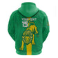Custom Mauritania Football Zip Hoodie Go Lions of Chinguetti