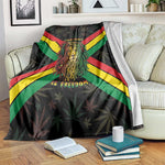 Legend Reggae Marley Football Blanket Rasta Lion