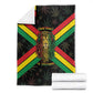 Legend Reggae Marley Football Blanket Rasta Lion