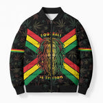 Legend Reggae Marley Football Bomber Puffer Jacket Rasta Lion