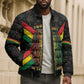 Legend Reggae Marley Football Bomber Puffer Jacket Rasta Lion