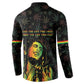 Legend Reggae Marley Football Button Sweatshirt Rasta Lion