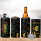 Legend Reggae Marley Football 4 in 1 Can Cooler Tumbler Rasta Lion