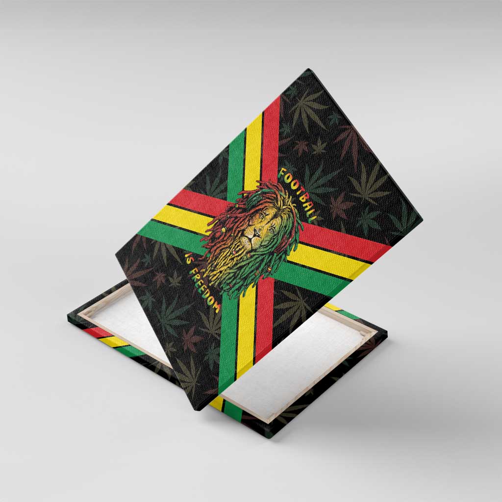 Legend Reggae Marley Football Canvas Wall Art Rasta Lion