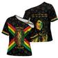 Legend Reggae Marley Football Cross Shoulder Shirt Rasta Lion