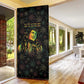 Legend Reggae Marley Football Door Cover Rasta Lion