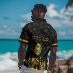 Legend Reggae Marley Football Hawaiian Shirt Rasta Lion