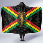 Legend Reggae Marley Football Hooded Blanket Rasta Lion
