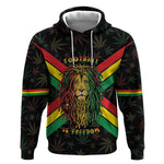 Legend Reggae Marley Football Hoodie Rasta Lion