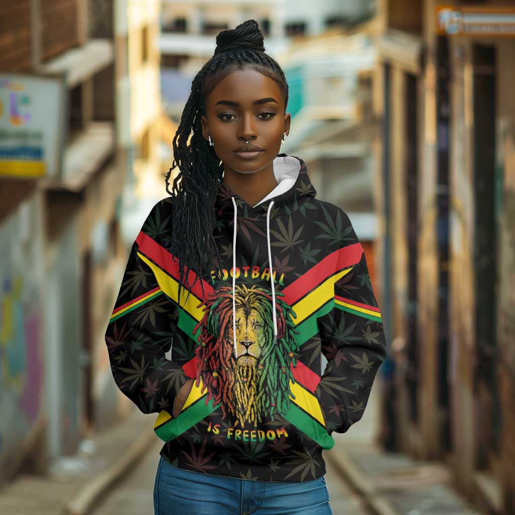 Legend Reggae Marley Football Hoodie Rasta Lion