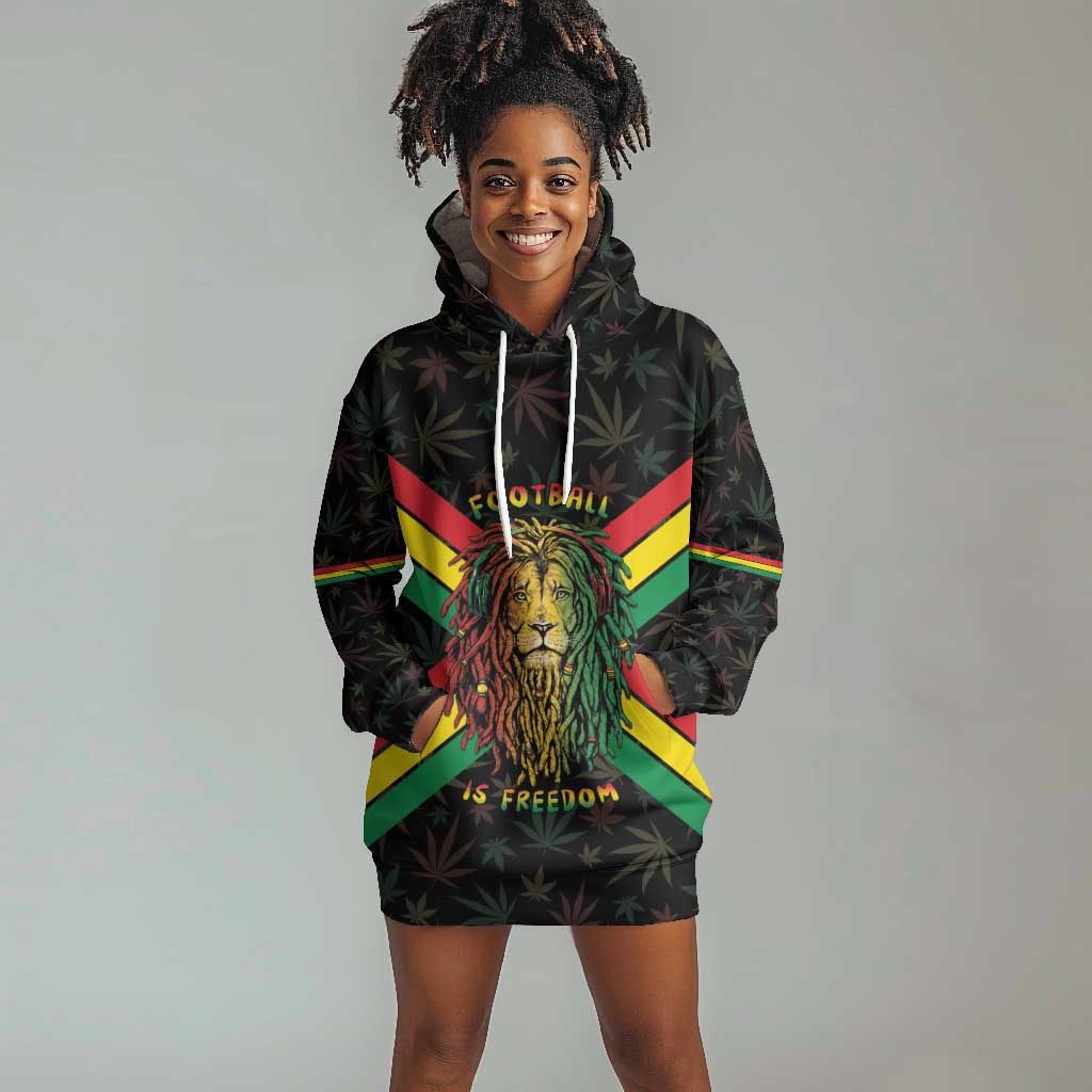 Legend Reggae Marley Football Hoodie Dress Rasta Lion
