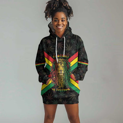 Legend Reggae Marley Football Hoodie Dress Rasta Lion