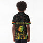 Legend Reggae Marley Football Kid Polo Shirt Rasta Lion