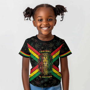 Legend Reggae Marley Football Kid T shirt Rasta Lion