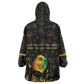 Legend Reggae Marley Football Kid Wearable Blanket Hoodie Rasta Lion