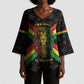 Legend Reggae Marley Football Kimono Sleeve Blouse Rasta Lion