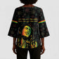 Legend Reggae Marley Football Kimono Sleeve Blouse Rasta Lion