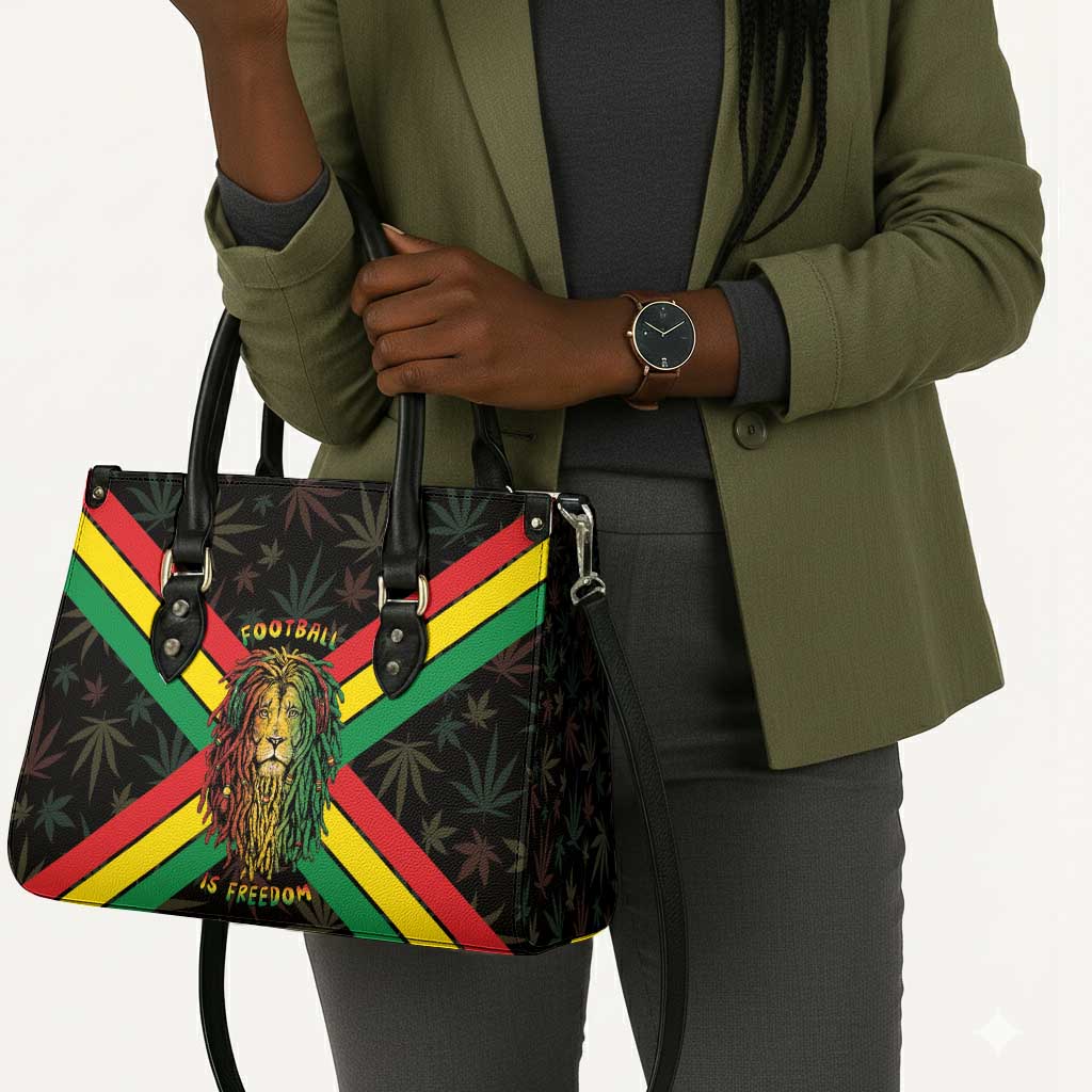 Legend Reggae Marley Football Leather Bag Rasta Lion