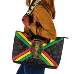 Legend Reggae Marley Football Leather Tote Bag Rasta Lion