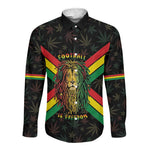 Legend Reggae Marley Football Long Sleeve Button Shirt Rasta Lion