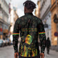 Legend Reggae Marley Football Long Sleeve Button Shirt Rasta Lion