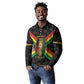 Legend Reggae Marley Football Long Sleeve Polo Shirt Rasta Lion