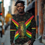 Legend Reggae Marley Football Long Sleeve Shirt Rasta Lion