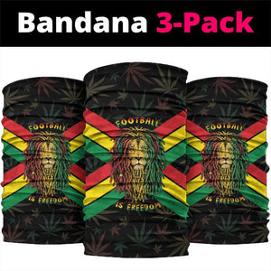 Legend Reggae Marley Football Neck Gaiter Rasta Lion