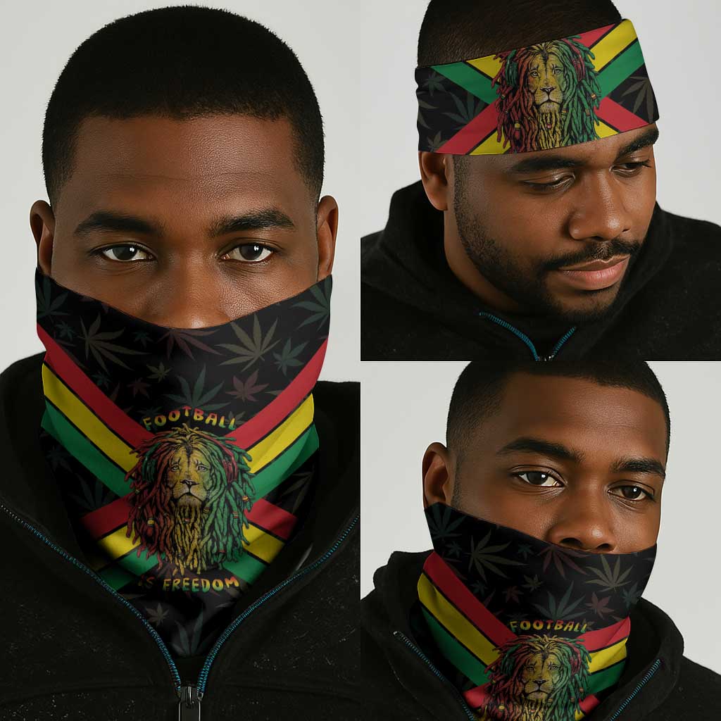 Legend Reggae Marley Football Neck Gaiter Rasta Lion