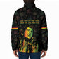 Legend Reggae Marley Football Padded Jacket Rasta Lion