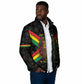 Legend Reggae Marley Football Padded Jacket Rasta Lion