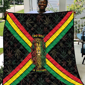 Legend Reggae Marley Football Quilt Rasta Lion