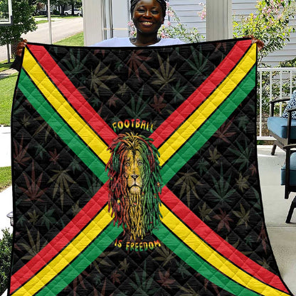 Legend Reggae Marley Football Quilt Rasta Lion